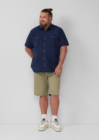s.Oliver Men Big Sizes Regular Fit Hemd in Blau
