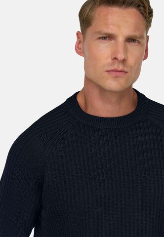 Pull-over Boggi Milano en bleu