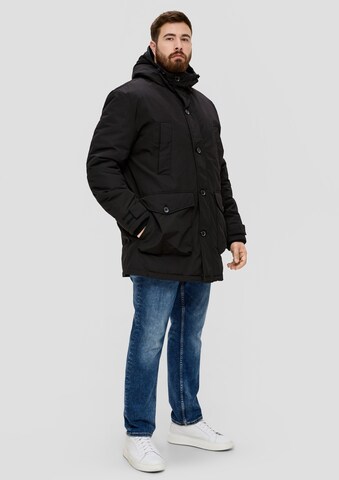 s.Oliver Men Big Sizes Winter Jacket in Black