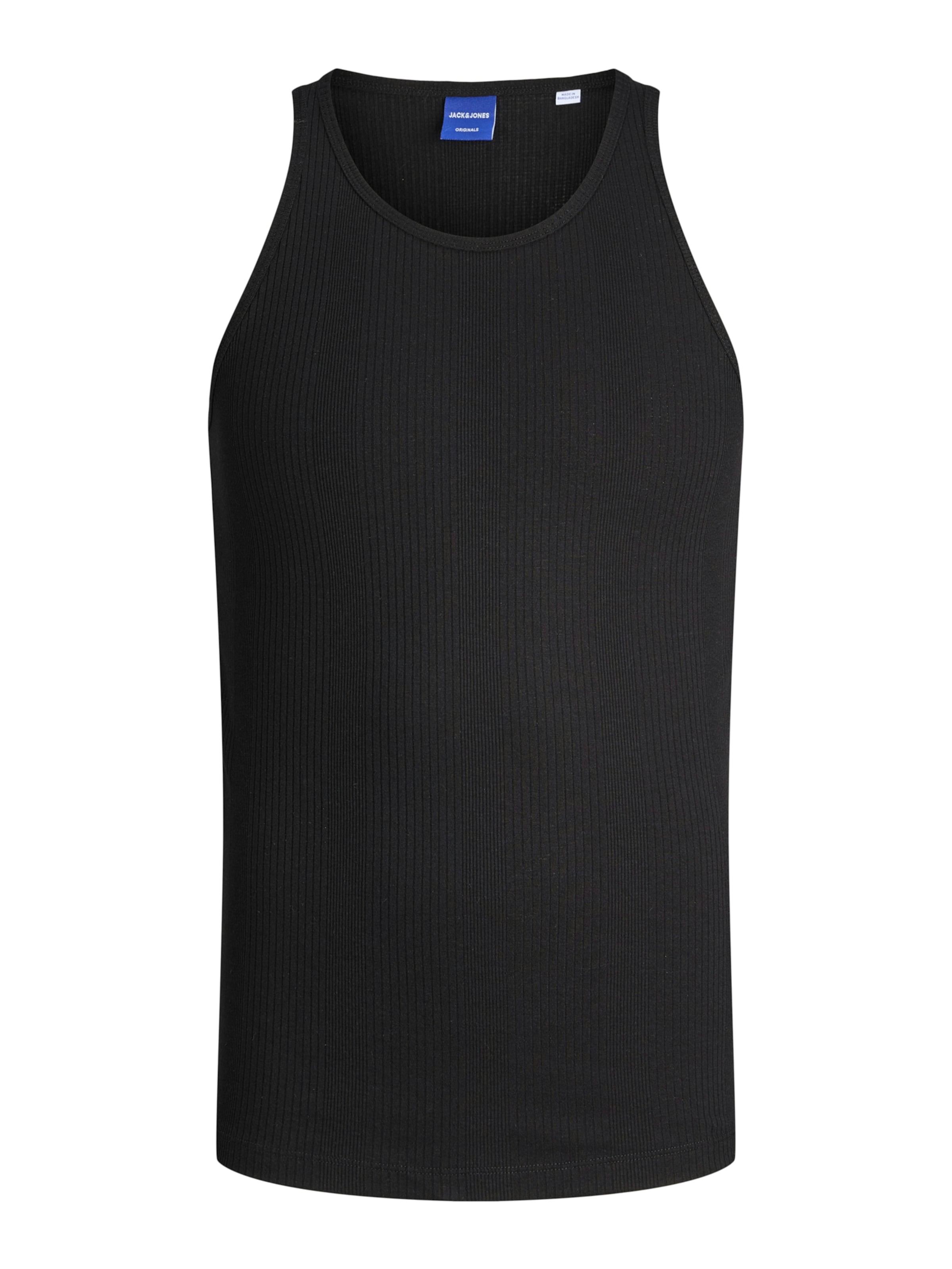 Tricou 'JORCAMBRIDGE' de la JACK & JONES pe negru: față