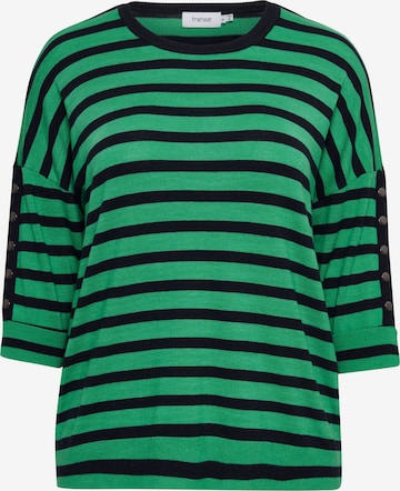 Fransa Curve Shirt in Groen: voorkant