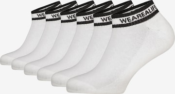 Calzino di alife & kickin in bianco: frontale