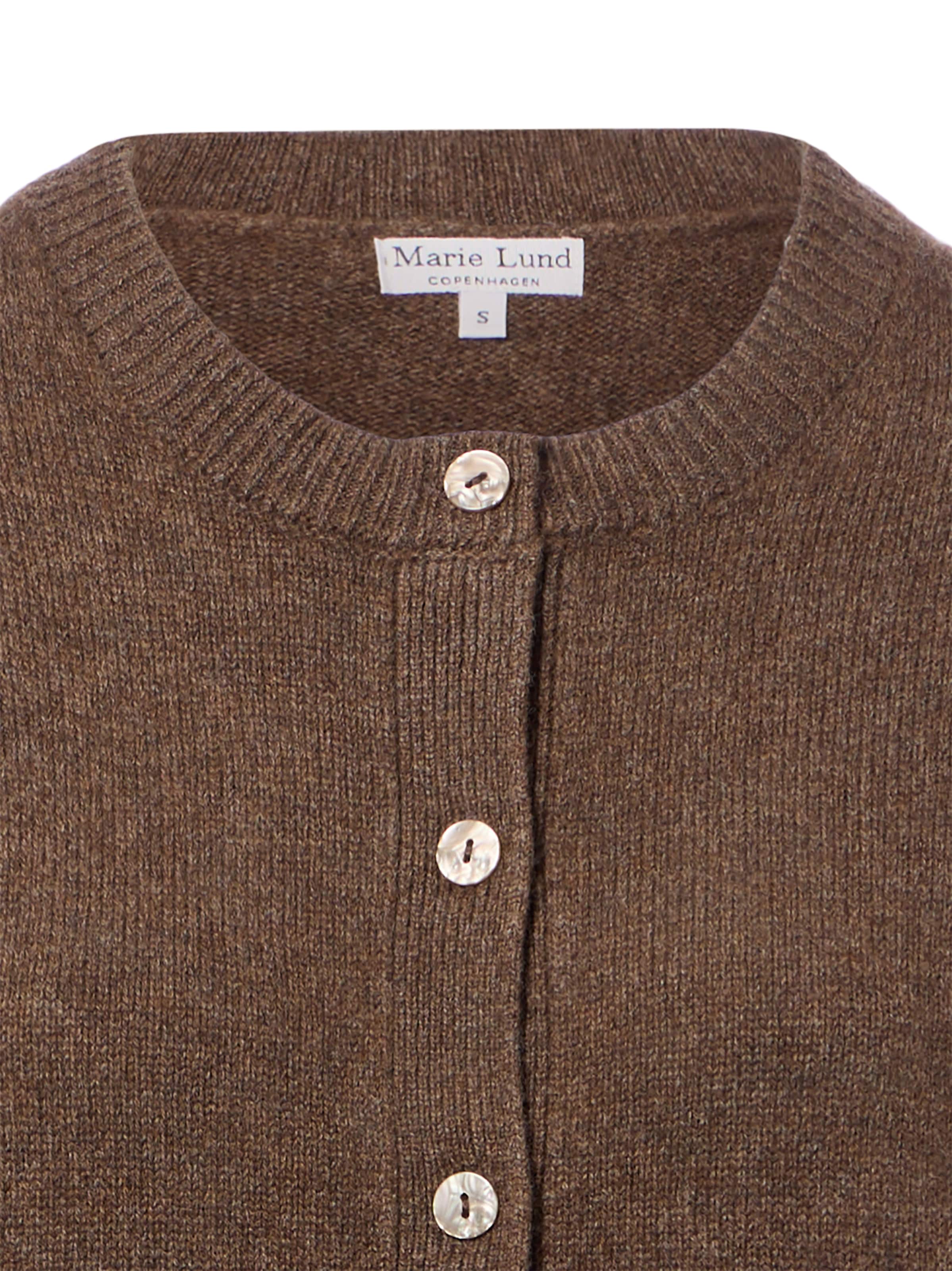 Marie Lund Knit cardigan in Brown
