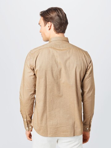 ruda SELECTED HOMME Standartinis modelis Marškiniai 'Rick'