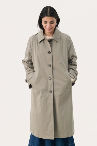 Part Two Between-Seasons Coat 'Natia' in Green: front