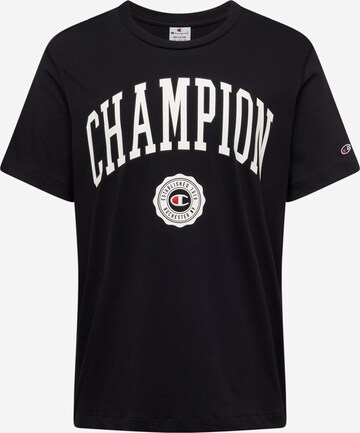 Champion Authentic Athletic Apparel Μπλουζάκι σε μαύρο: μπροστά