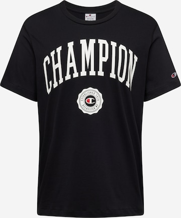 Champion Authentic Athletic Apparel Μπλουζάκι σε μαύρο: μπροστά