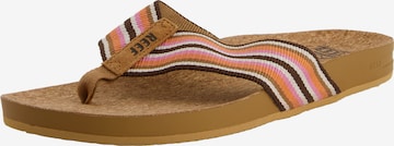 REEF Beach & Pool Shoes 'Cushion' in Brown: front