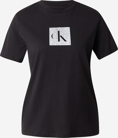 Marškinėliai iš Calvin Klein Jeans, spalva – šviesiai pilka / juoda, Prekių apžvalga