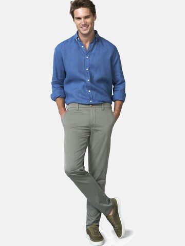 MEYER Regular Chino 'M5 Move' in Grijs