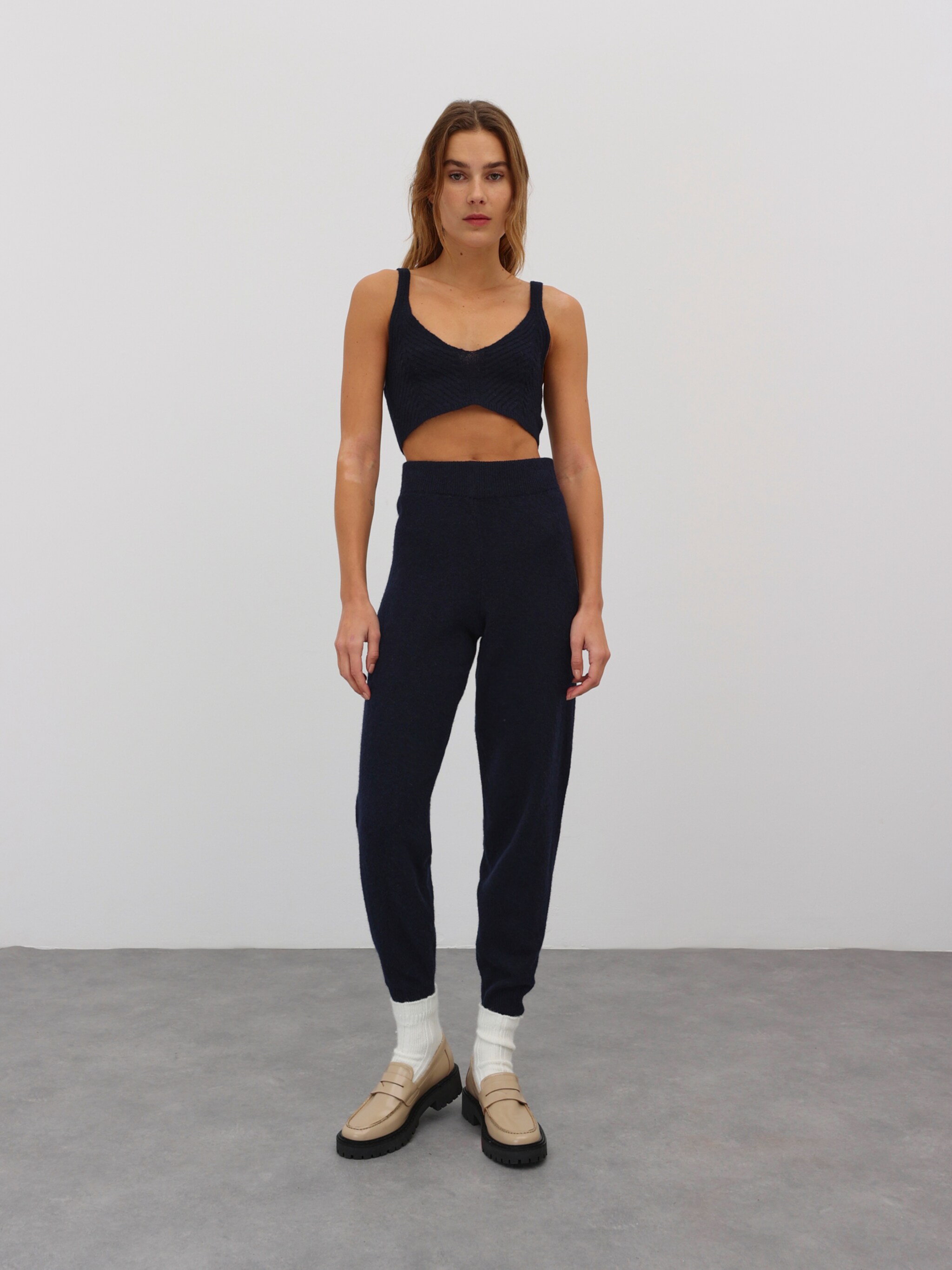 EDITED Produits Tops en tricot 'Silvia' bleu