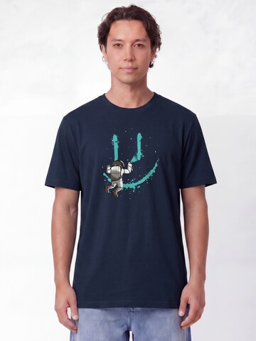 T-Shirt ' Graffiti Astronaut ' Watapparel en bleu : devant