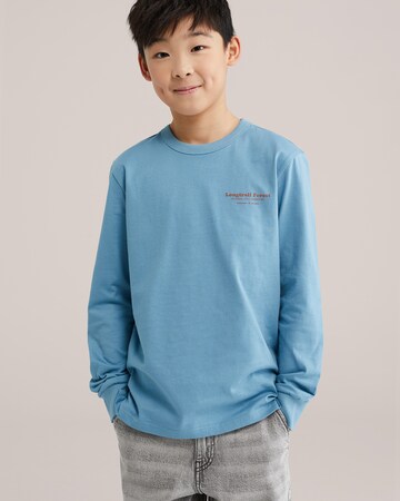 WE Fashion Shirt in Blue: front