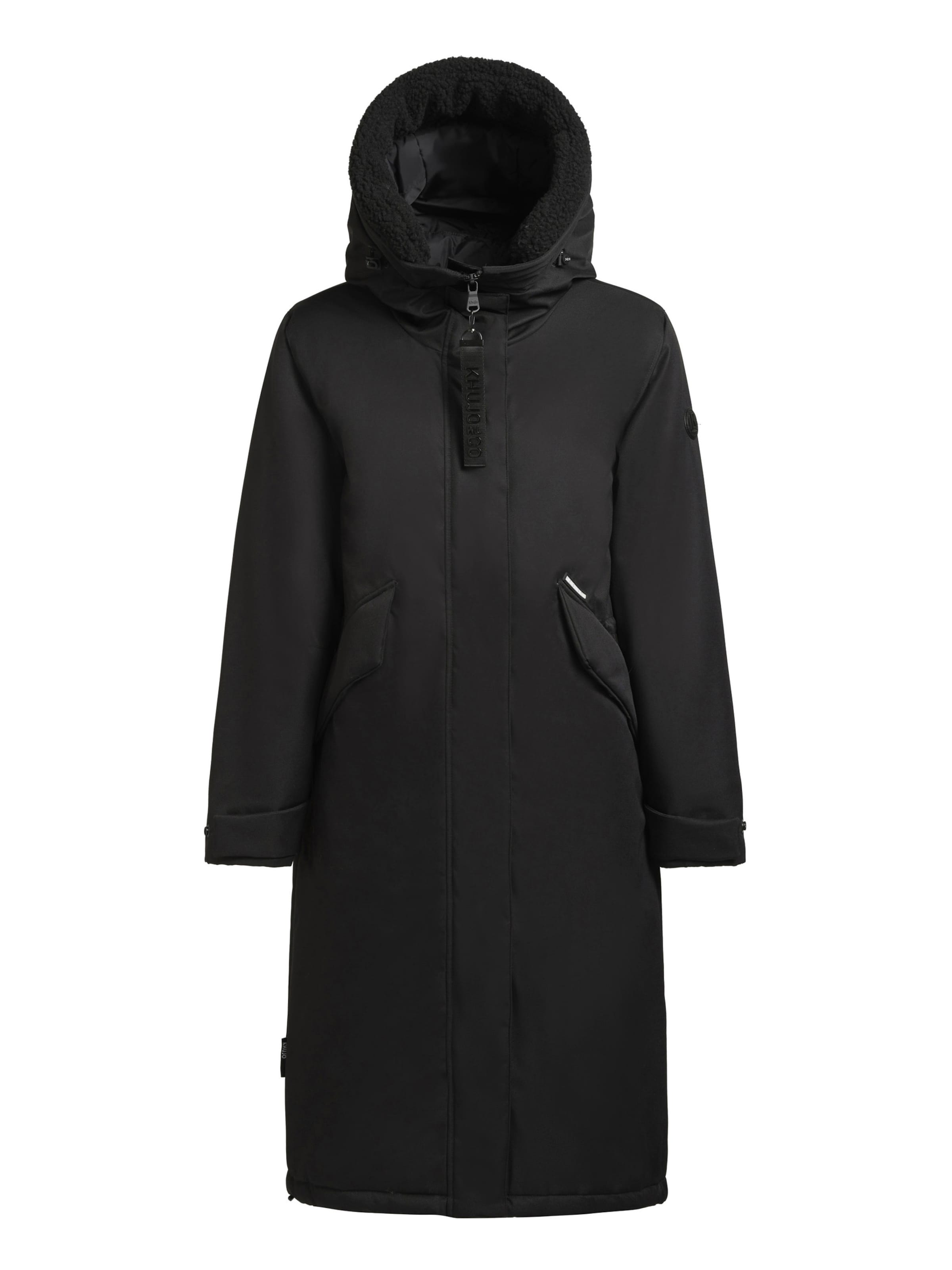 khujo Winter coat 'Agneta' in Black: front