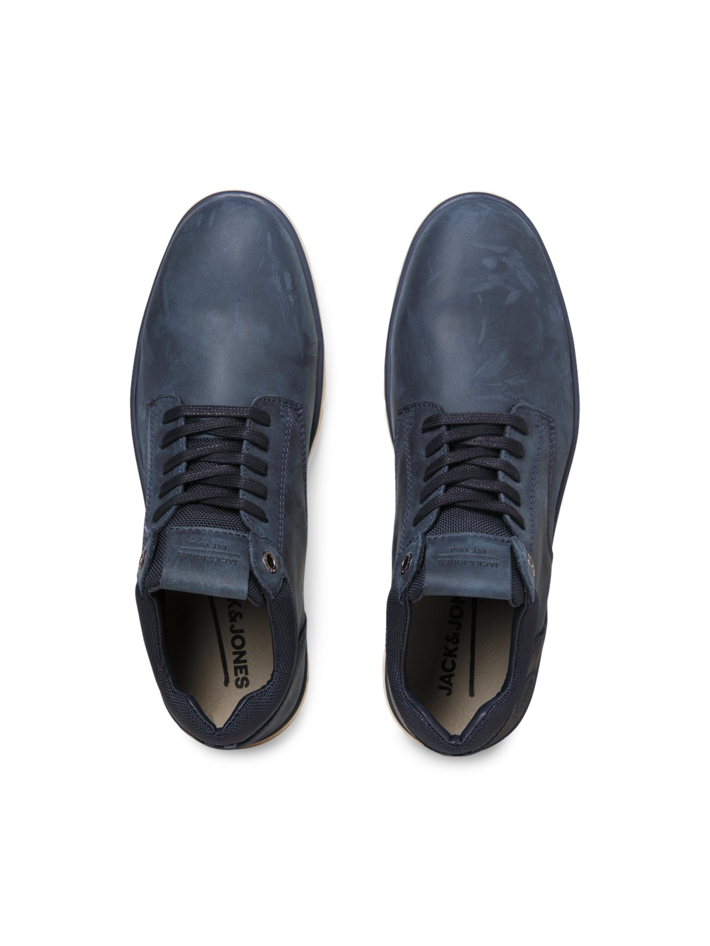 JACK & JONES Μπότες με κορδόνια 'JFWGLENDALE' σε μπλε