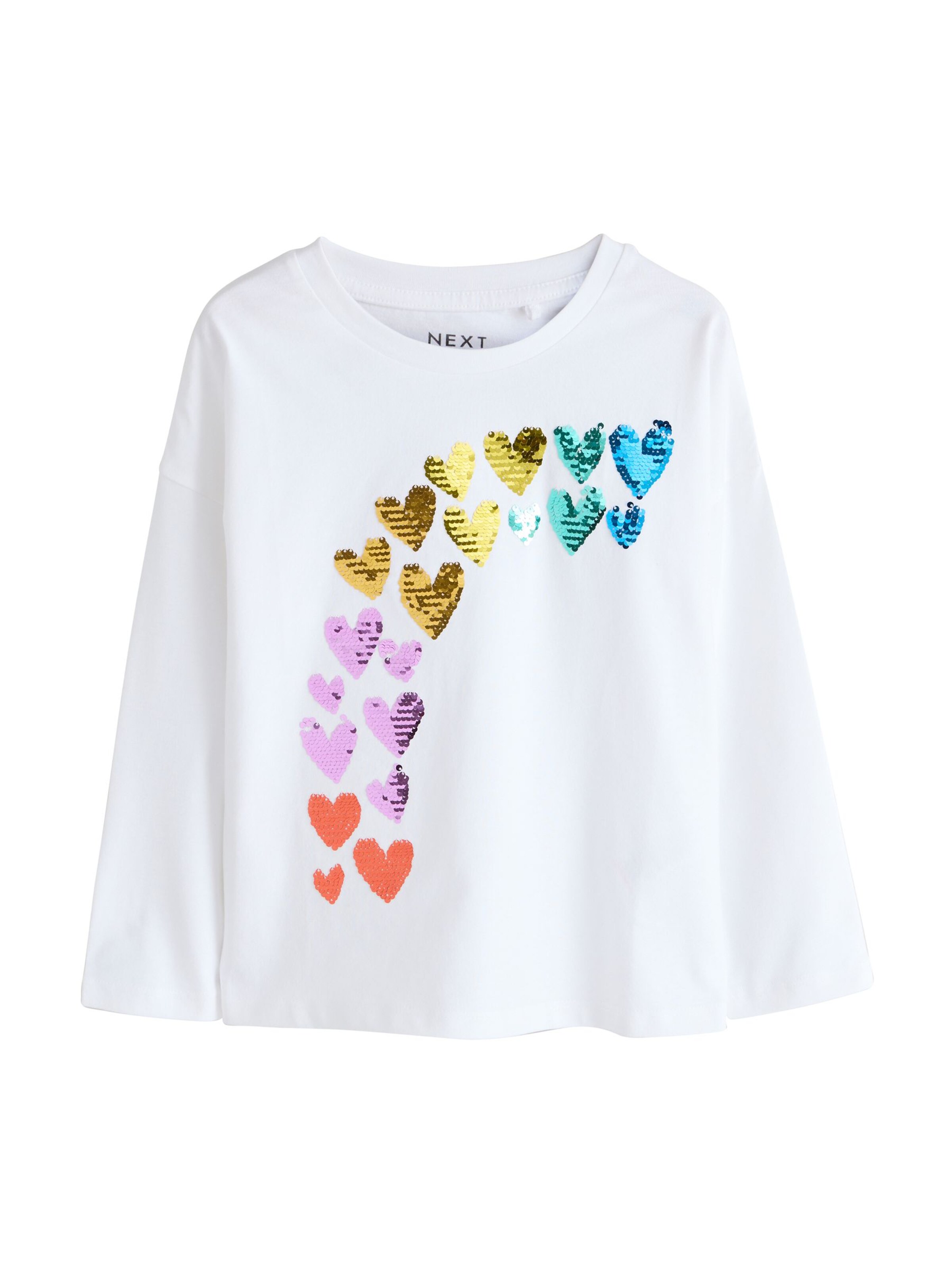 Tricou de la Next pe alb: față