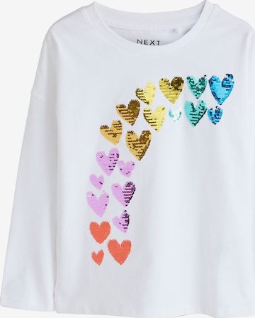 Tricou de la Next pe alb: față