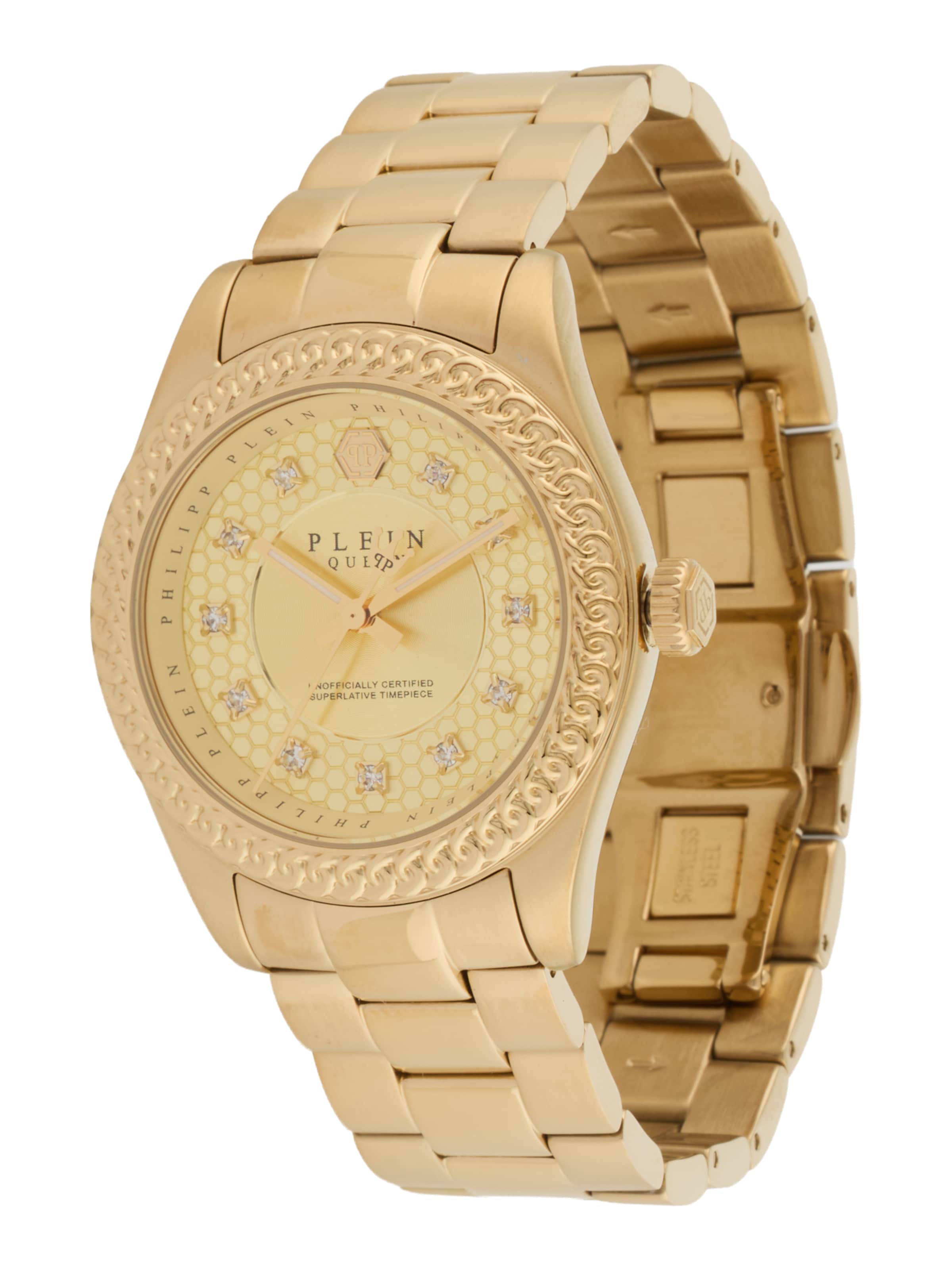 Philipp Plein Watches Analoog horloge 'QUEEN SUPREME' in Goud: voorkant