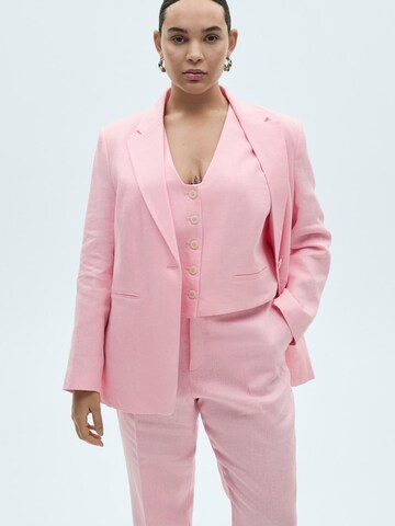 Regular Pantalon à plis 'Boreli' MANGO en rose