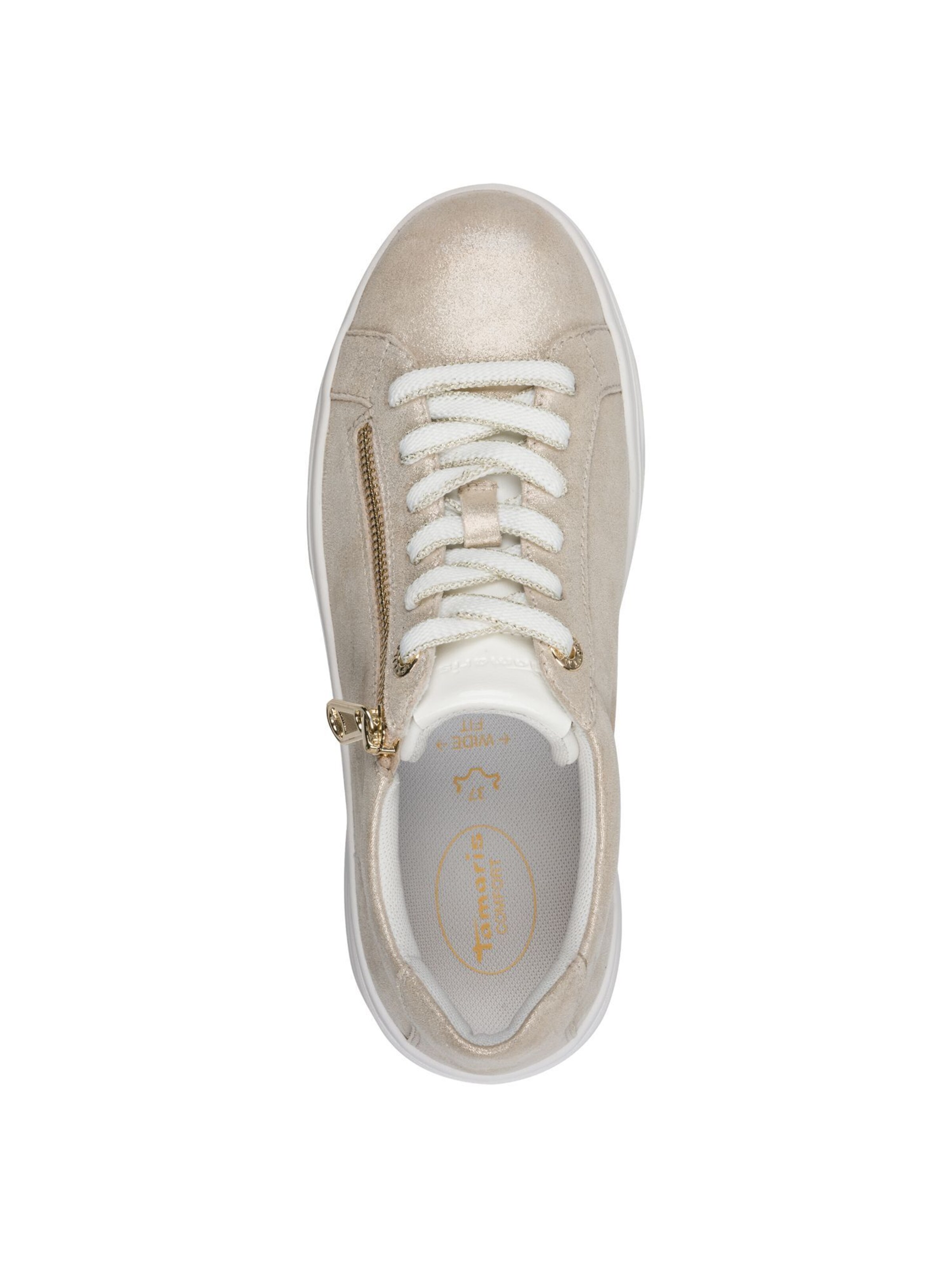 Tamaris Platform trainers in Gold