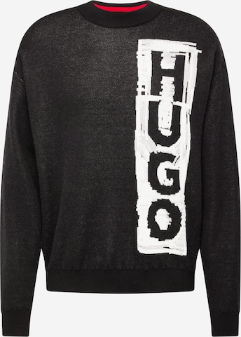 HUGO Red - Jersey 'Sohugoh' en negro: frente
