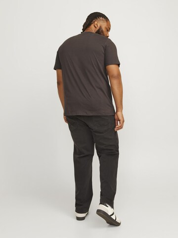Jack & Jones Plus T-shirt 'JJEBradley' i brun