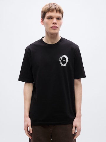 HUGO Shirt 'Nofishix' in Zwart