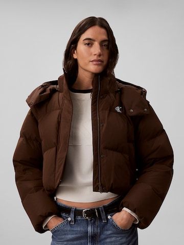 Calvin Klein Jeans Regular Jacke in Braun: Vorderseite