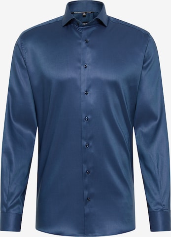 ETERNA Slim fit Overhemd in Blauw: voorkant