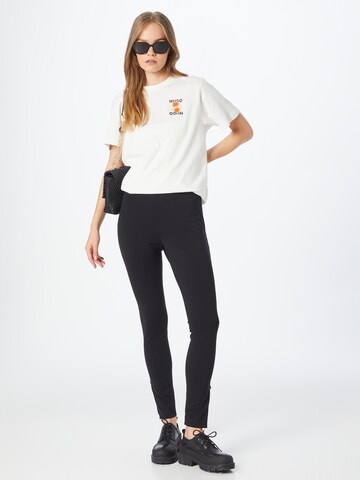 HUGO Skinny Leggings 'Hinini' in Schwarz