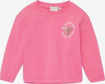 Sweat-shirt TOM TAILOR en rose : devant