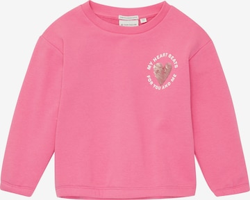 TOM TAILOR Sweatshirt i rosa: forside