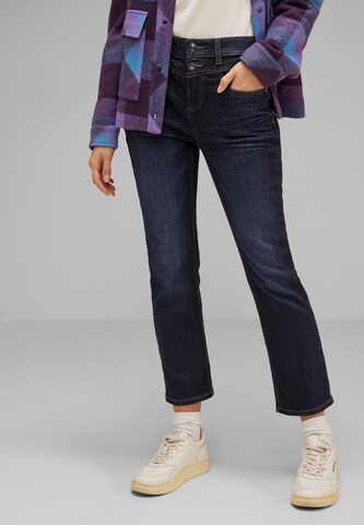 STREET ONE Boot cut Jeans in Blue: front