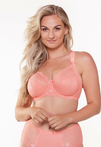 LingaDore T-shirt Bra in Orange: front