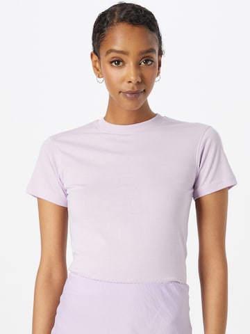 T-shirt Nasty Gal en violet : devant