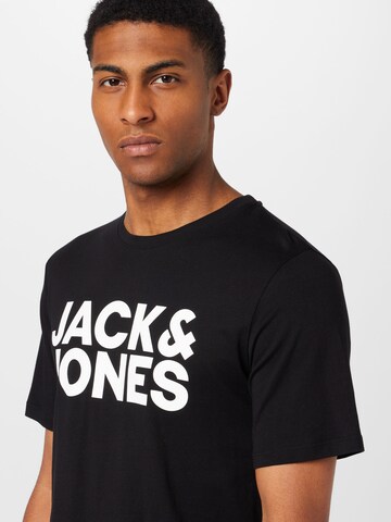 melns JACK & JONES T-Krekls