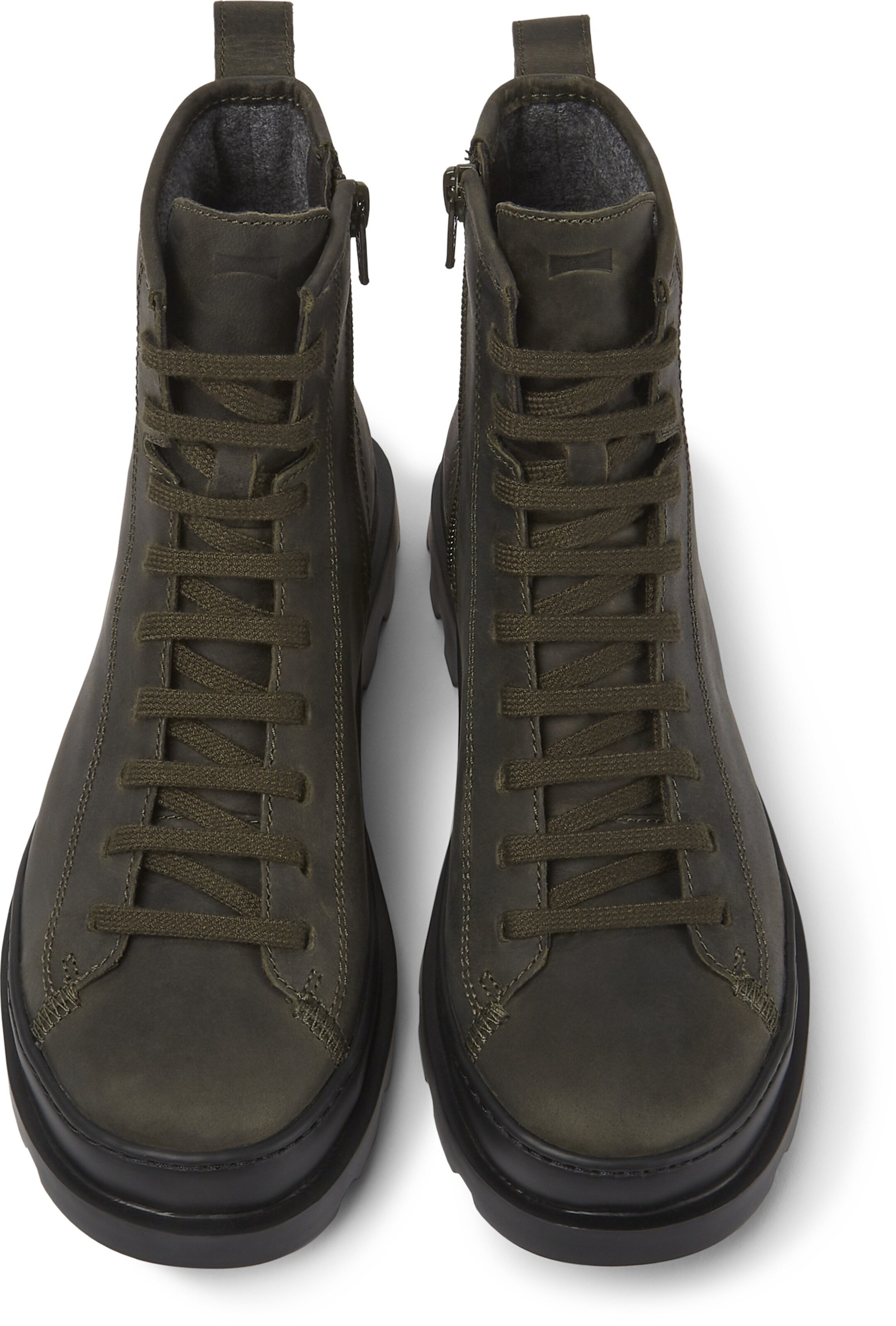 Bottines à lacets 'Brutus' CAMPER en vert