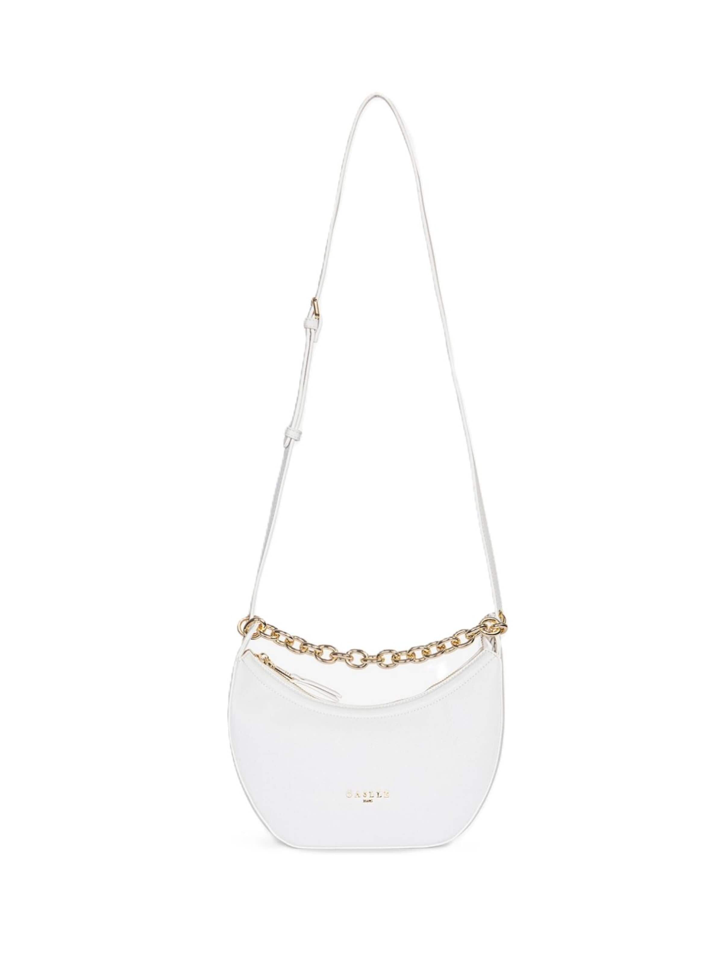 Borsa a tracolla 'GAACW03067' di Gaelle Paris in bianco: frontale
