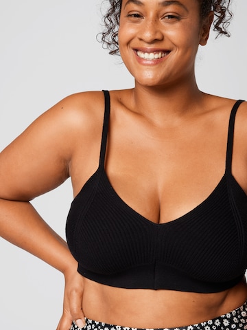 A LOT LESS - Top de malha 'Lola' em preto