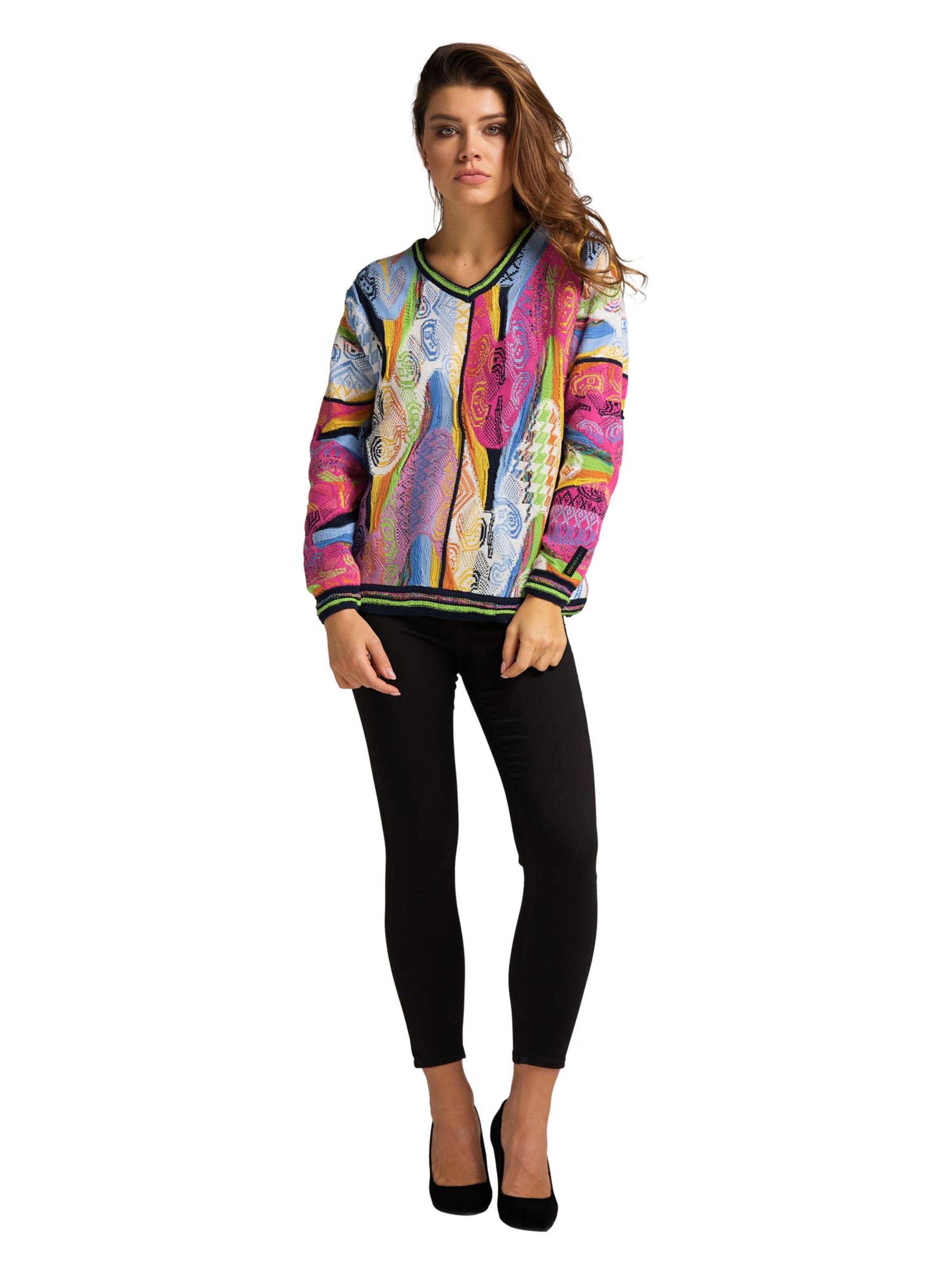 Pull-over 'Curtoni' Carlo Colucci en mélange de couleurs