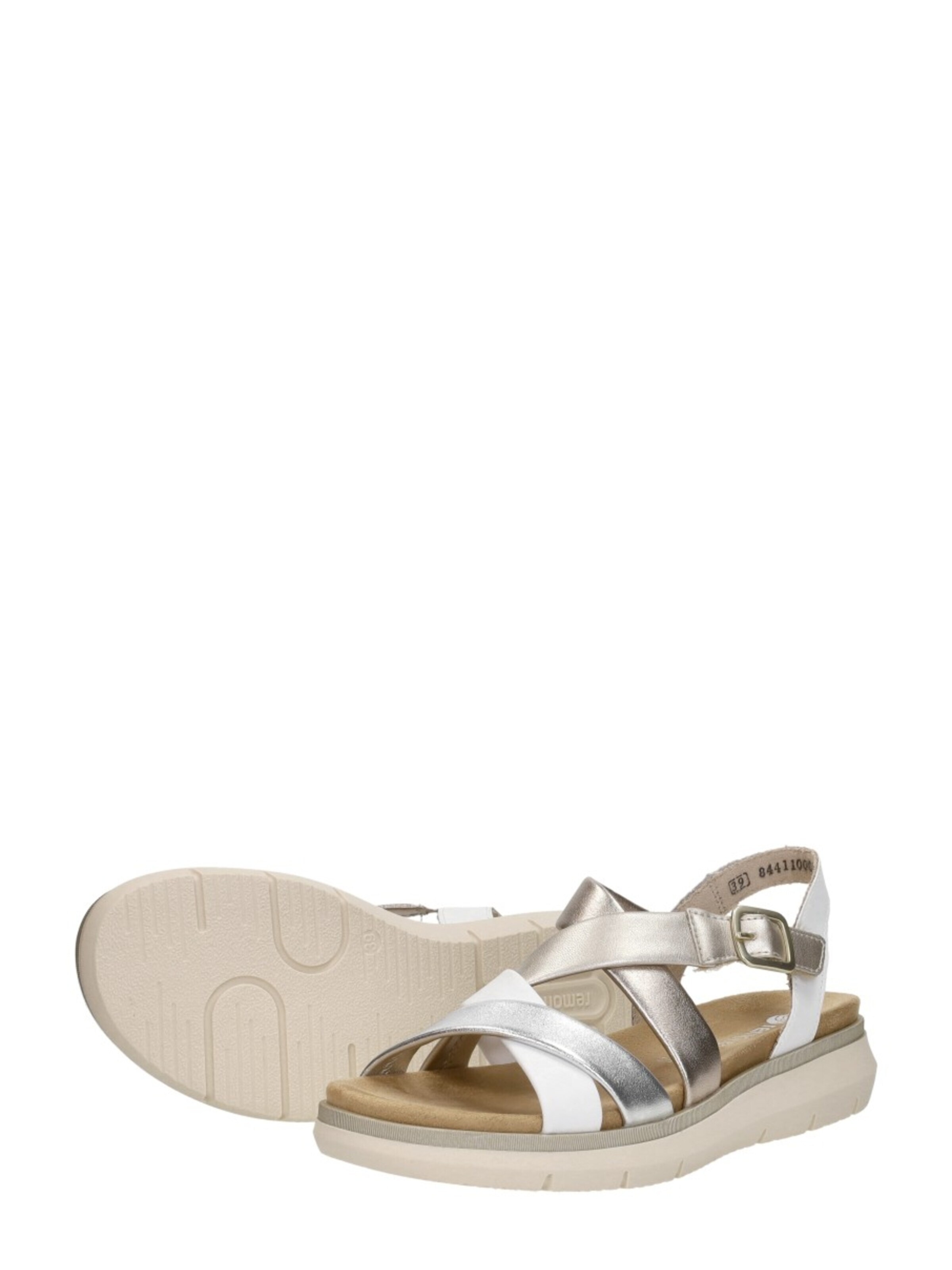 Sandales 'Sandalen Plat' REMONTE en blanc