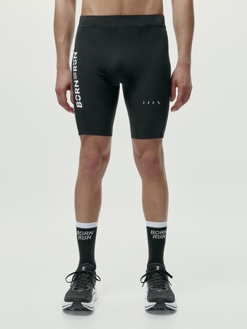 Born Regular Sportbroek ' Aero Run ' in Zwart: voorkant
