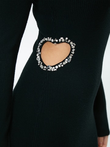 Robes en maille Influencer en noir