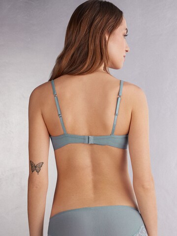 INTIMISSIMI Push-up Bra 'BELLISSIMA EMBRACE SIMPLICITY' in Blue