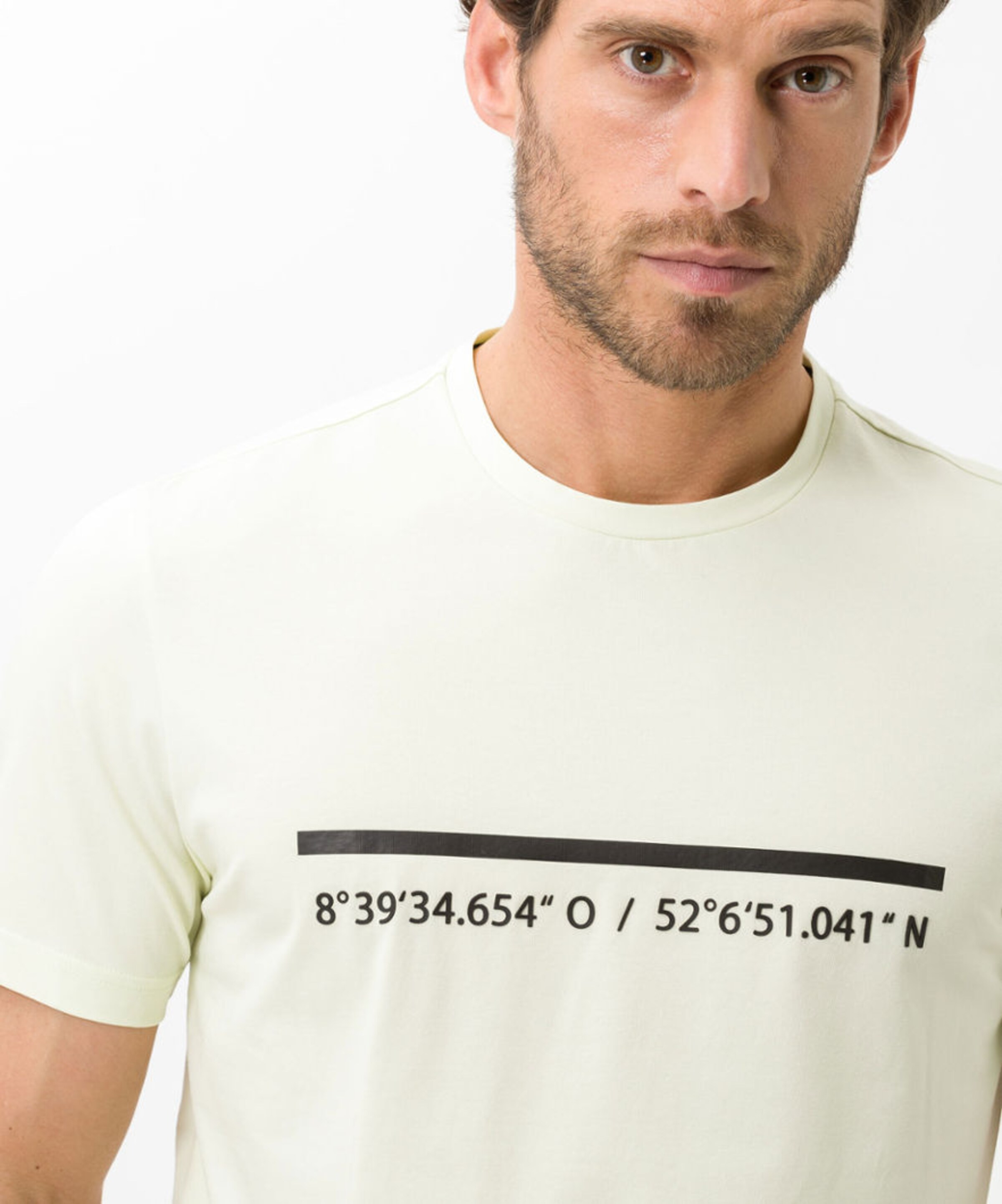 Männer Große Größen Brax feel good T-Shirt 'Lex' in Beige - VI84823