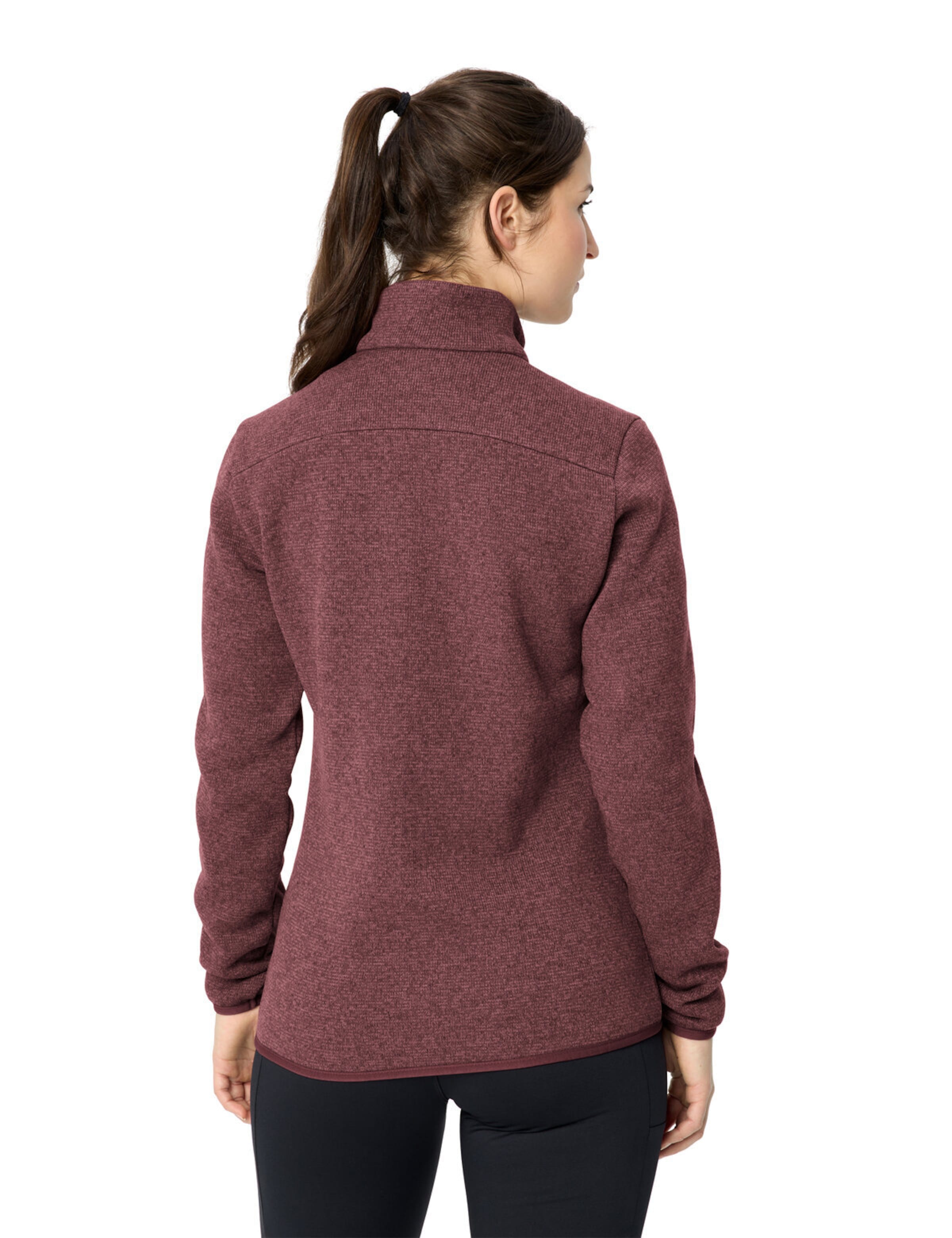 VAUDE Athletic fleece jacket 'Rienza IV' in Red