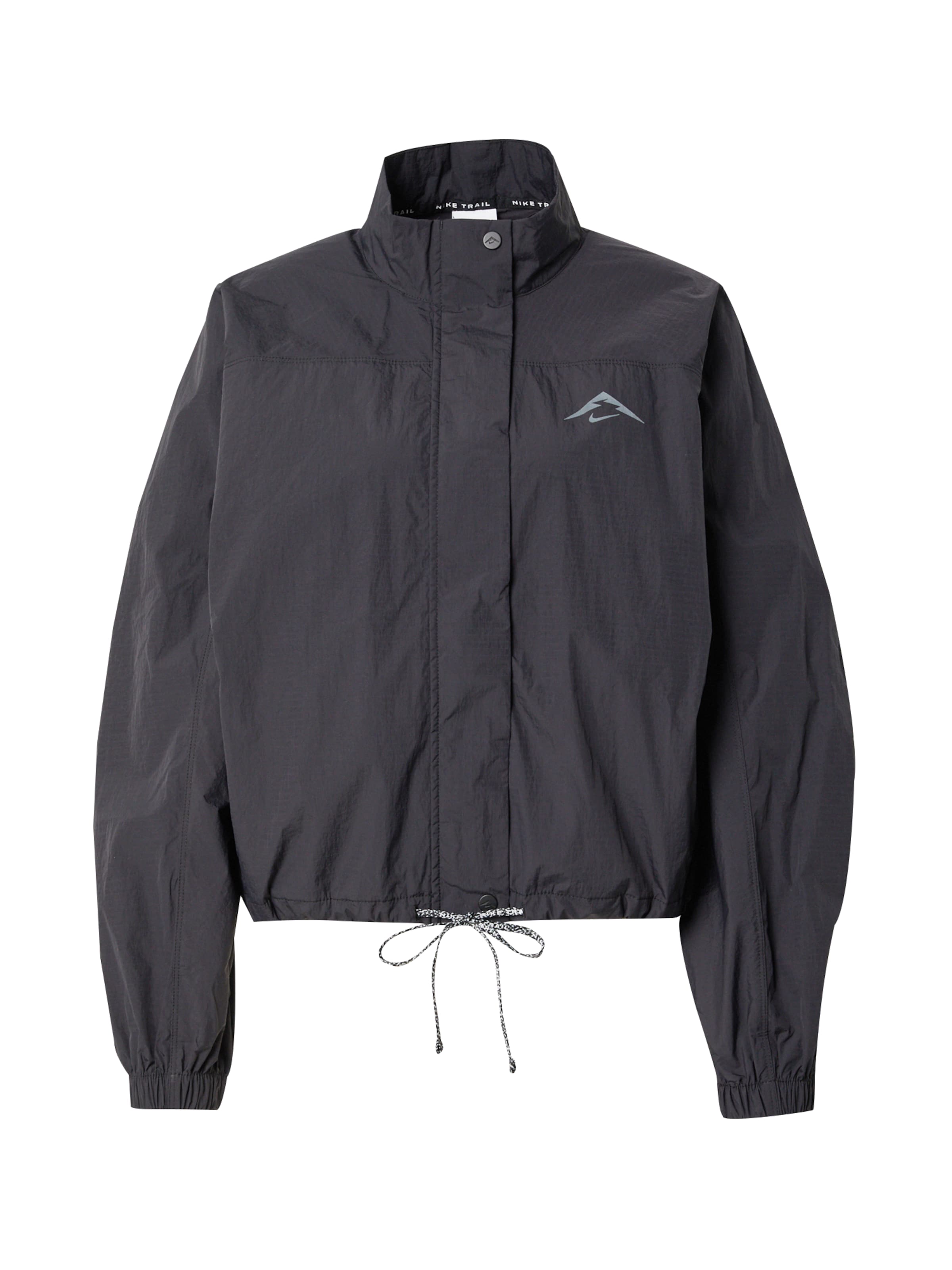 NIKE Training jacket in Black: front