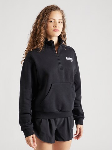 Sweat-shirt Reebok en noir : devant