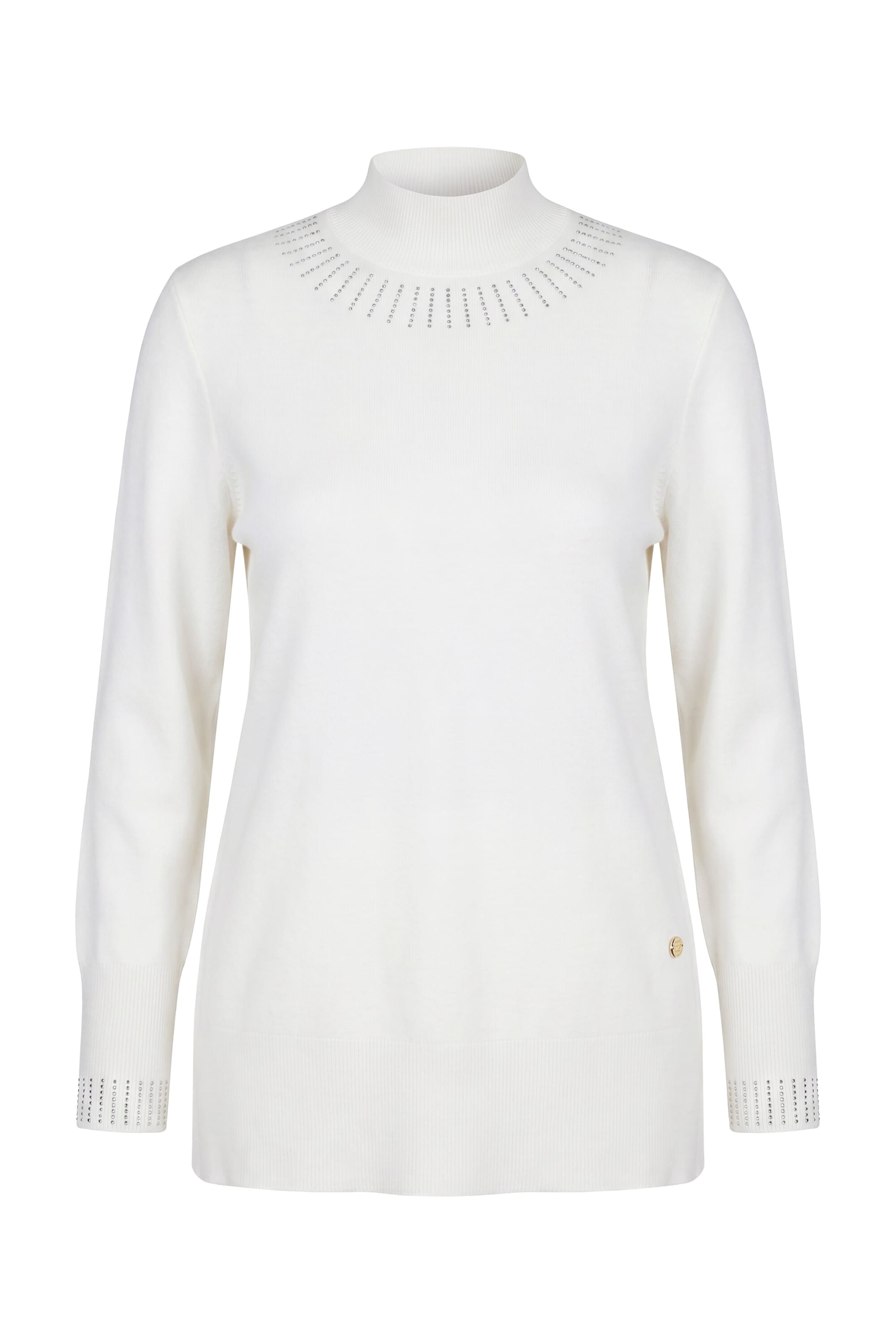 Ulla Popken Pullover in Weiß: Vorderseite