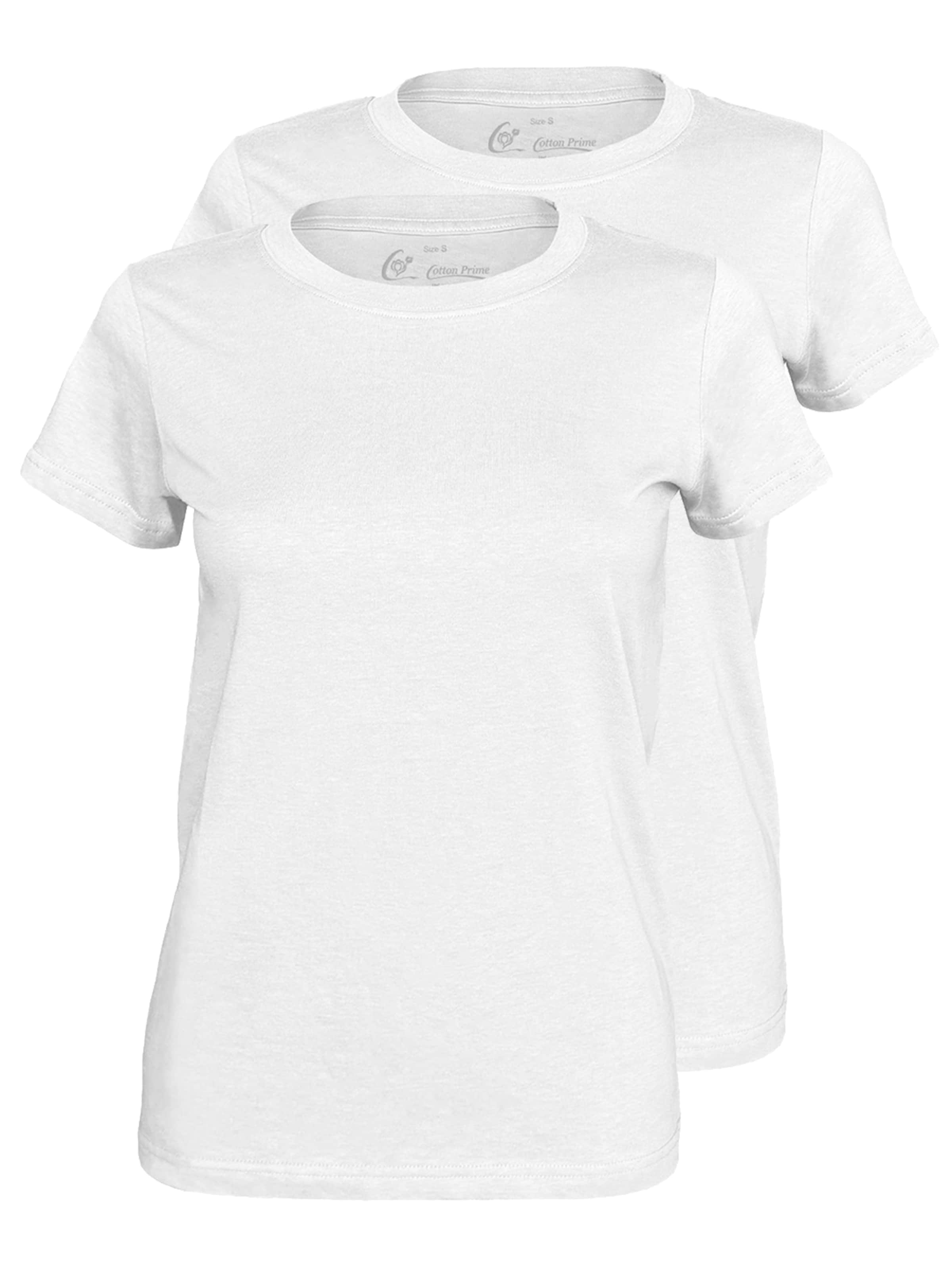 Maglietta di Cotton Prime in bianco: frontale